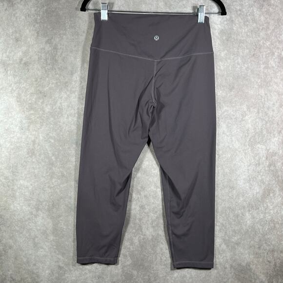 Lululemon Legging Womens Size 12 Purple High Waisted Cropped Athleisure Training - Picture 6 of 10